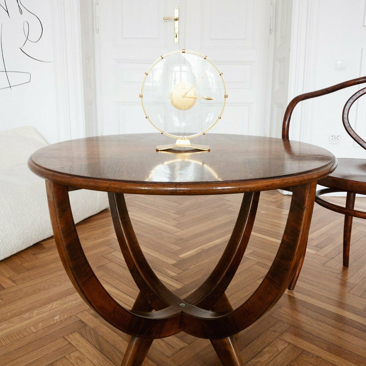 Art Deco Table Clock By Heinrich Möller For Kienzle International, 1930s photo buy
