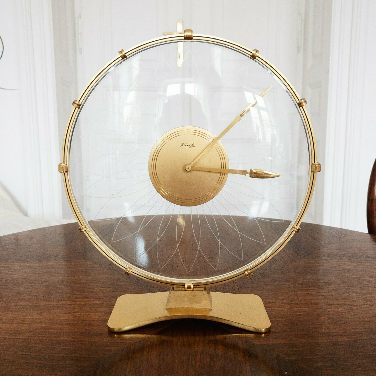 photo vinterior Art Deco Table Clock By Heinrich Möller For Kienzle International, 1930s