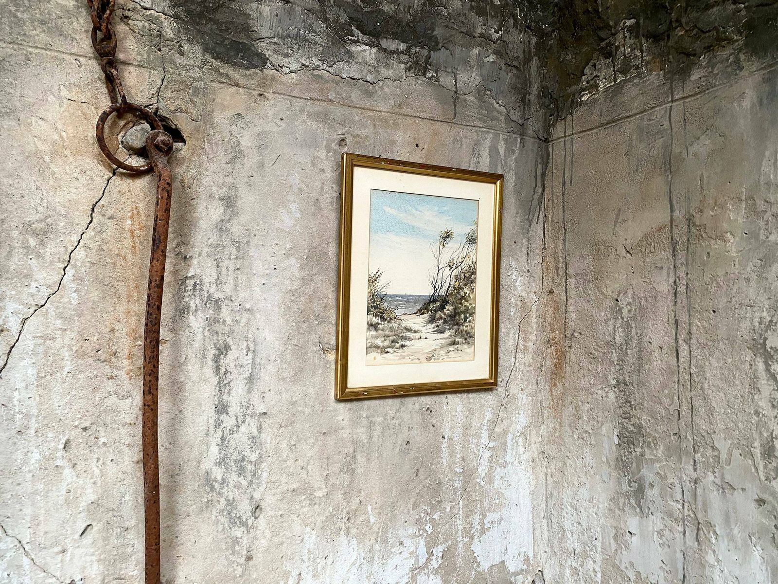 Original Signed Watercolour Painting   'Hampton Foreshore'   Victoria, Australia photo furniture