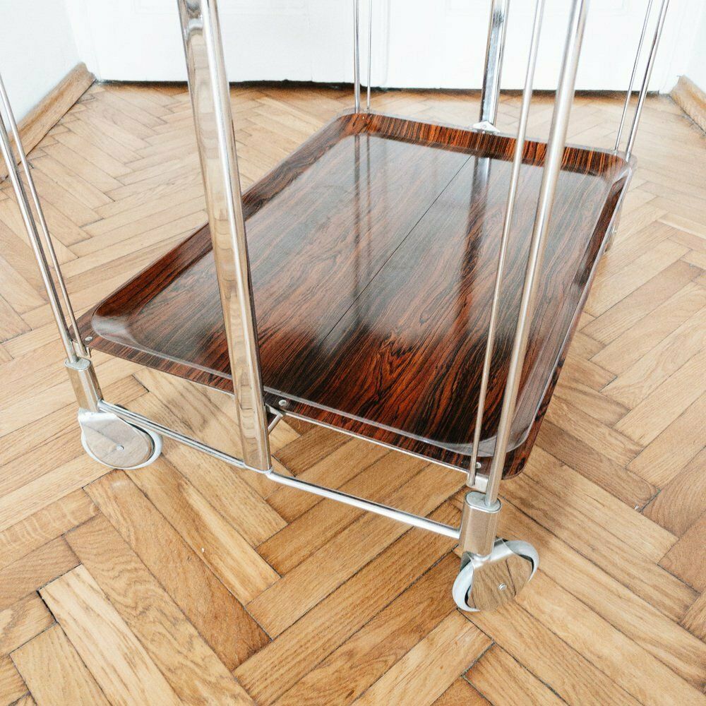 Mid Century Modern German Bar Cart Or Trolley, 1970s photo vintage