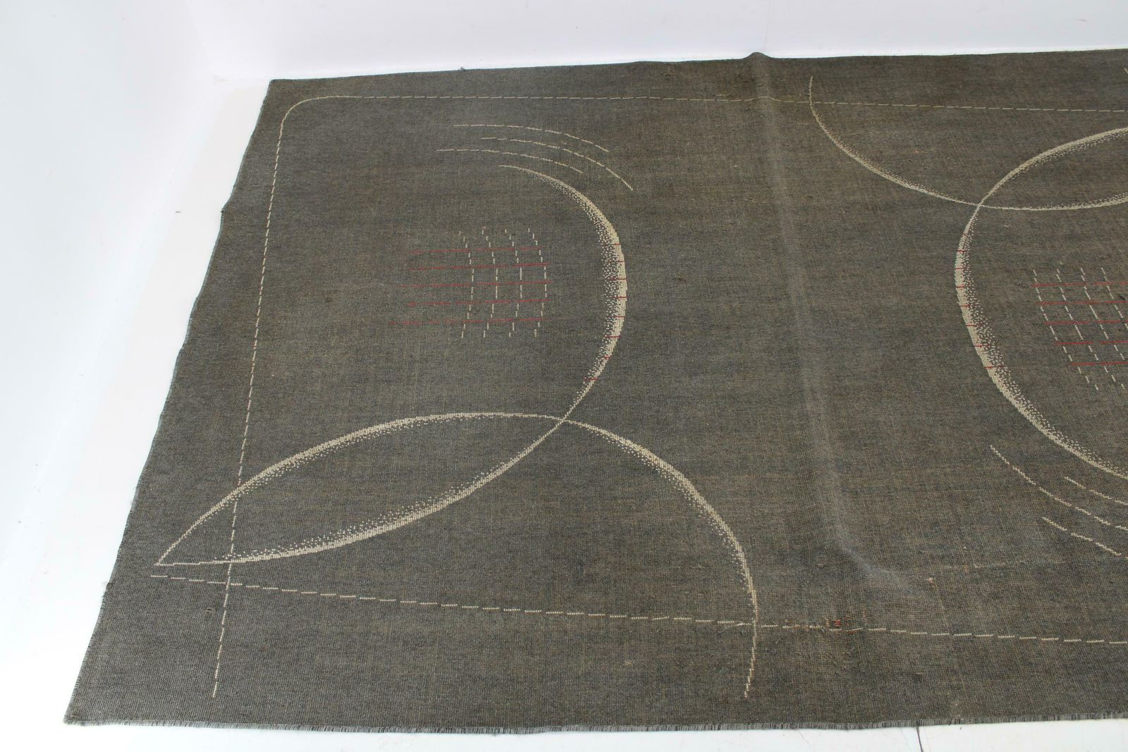 1940s Bauhaus Wool Rug , Czechoslovakia photo furniture