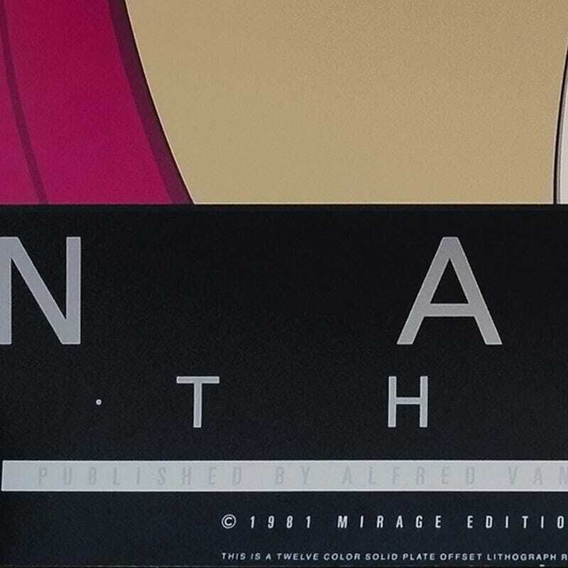 1980s Original Gorgeous Patrick Nagel "The Book" Lithograph. photo 770.0