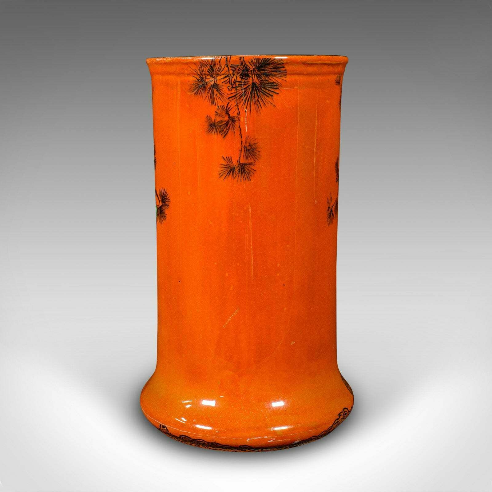 Pair Of Antique Flower Vases English Lustre Ceramic Oriental Taste C 1920 photo Home Decor