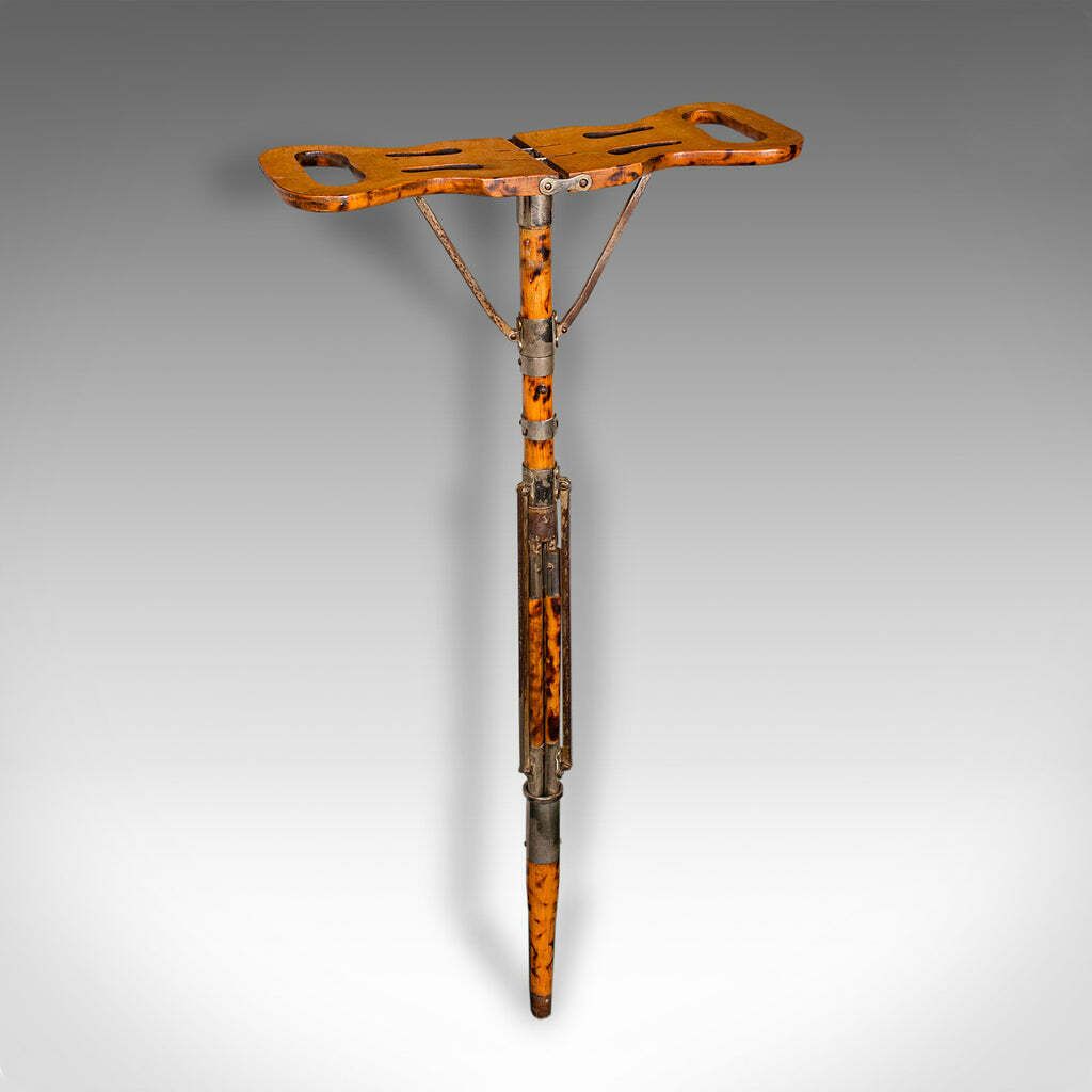 Furniture Antique Gentleman's Valet Stick, English, Metamorphic, Shooting Seat, Victorian photo