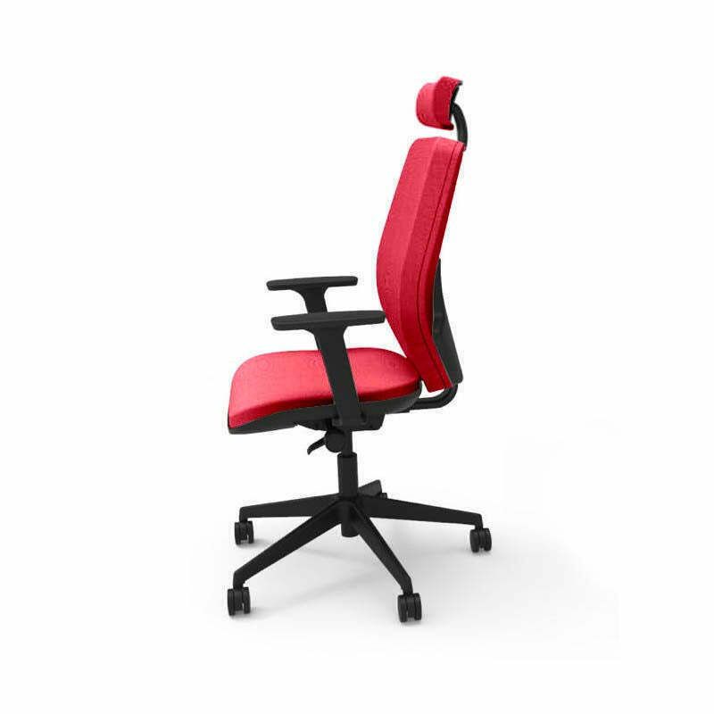photo furniture The Office Crowd: Hide Office Chair With Headrest   Refurbished