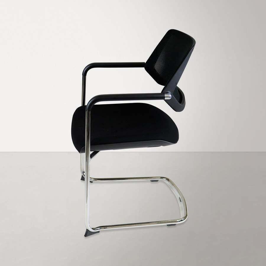 Steelcase: Qivi   Sled Base Meeting Chair With Mesh Back   Refurbished photo furniture