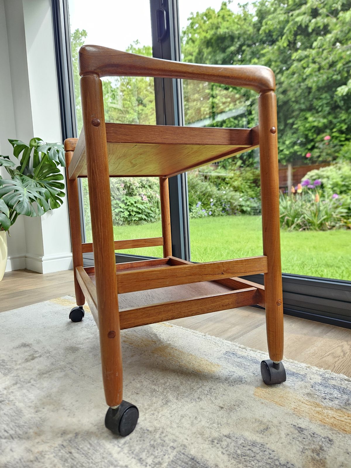 Beautiful Danish Drylund Drinks Trolley   Midcentury 1960's Teak   True Danish Design Mcm Mid Century photo vintage