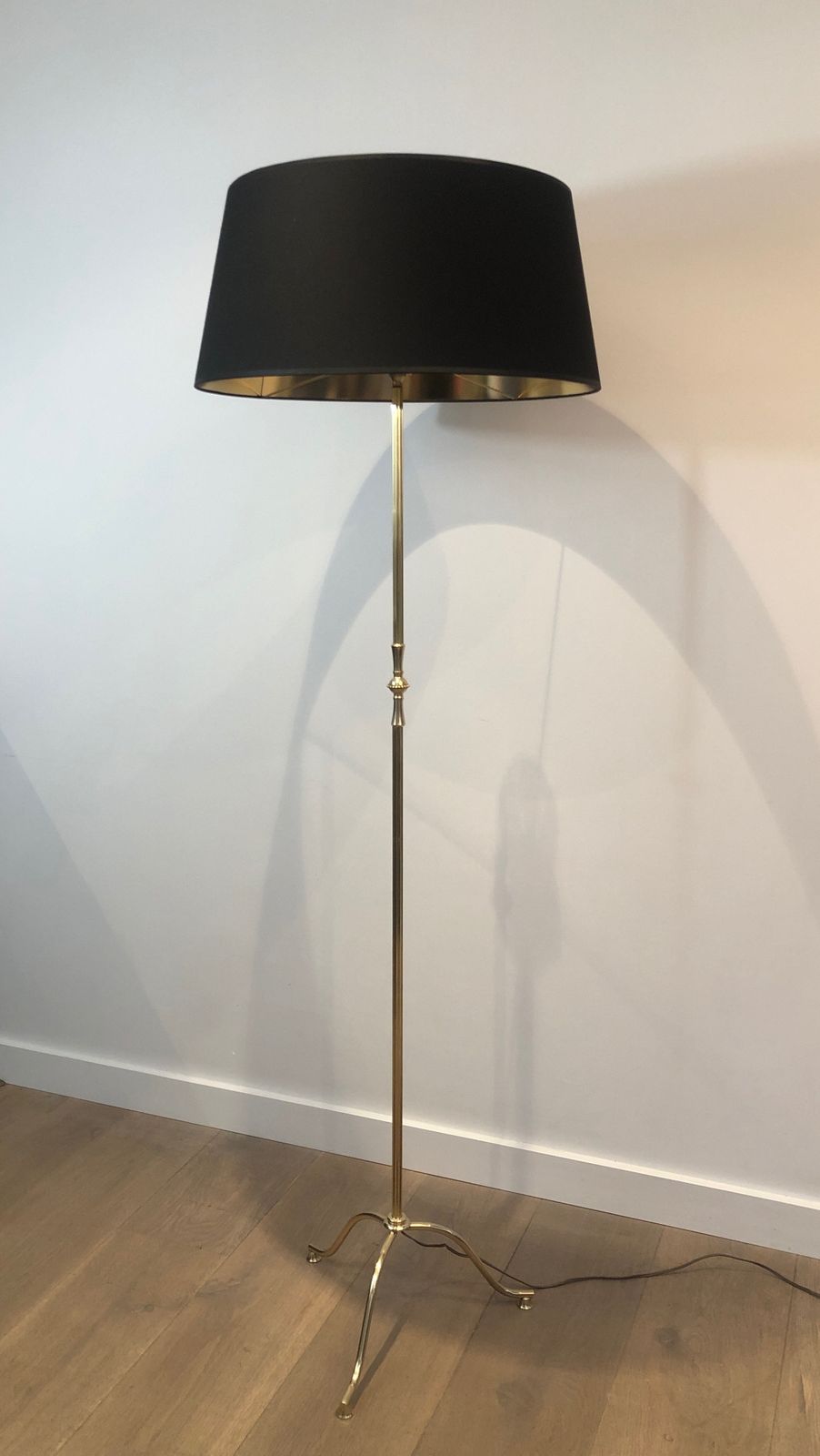 1280.0 Brass Parquet Floor Lamp In The Taste Of Maison Jansen photo
