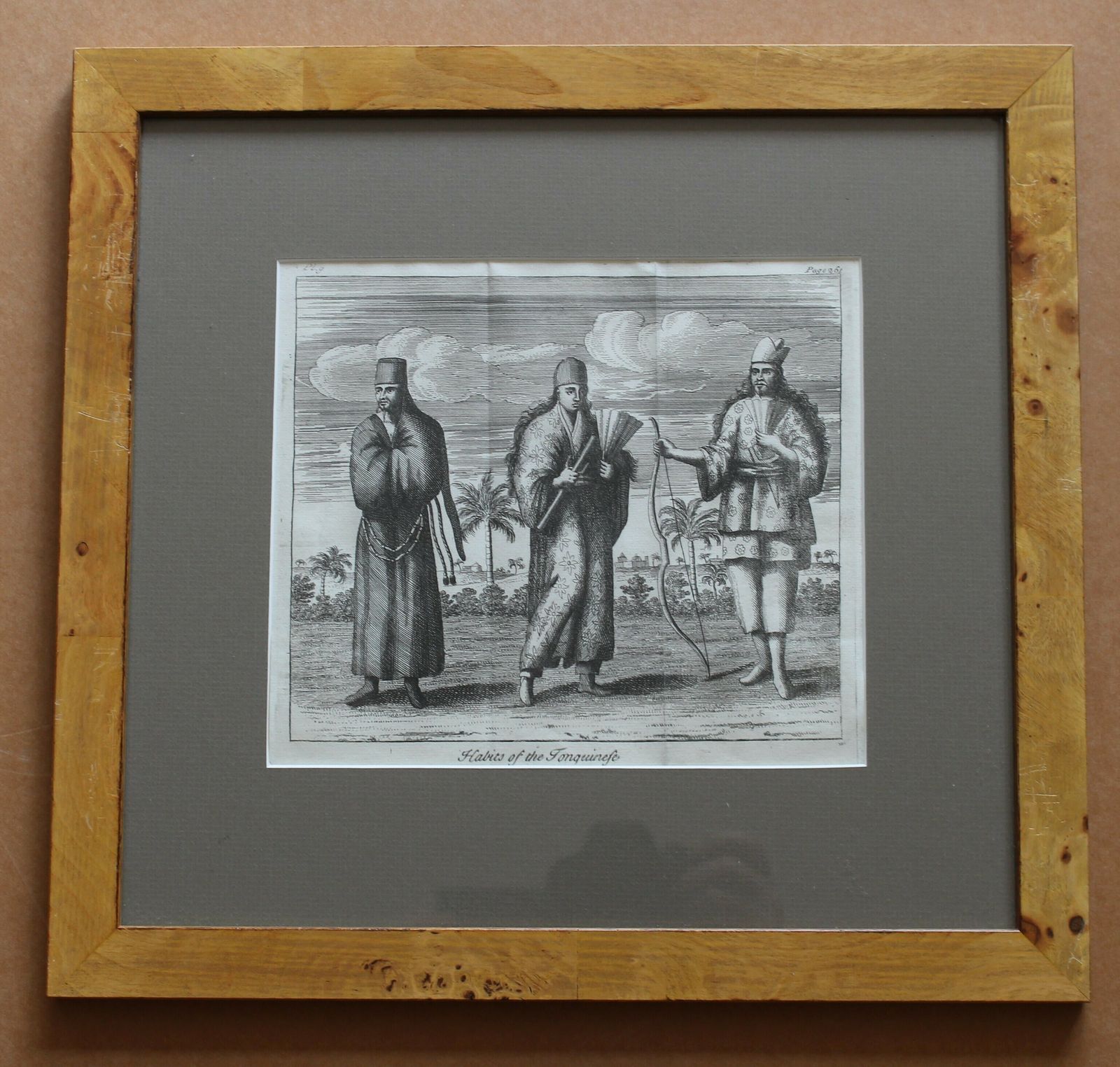 Original 18th Century Copperplate Engraving ‘Habits Of The Tonquinese.’