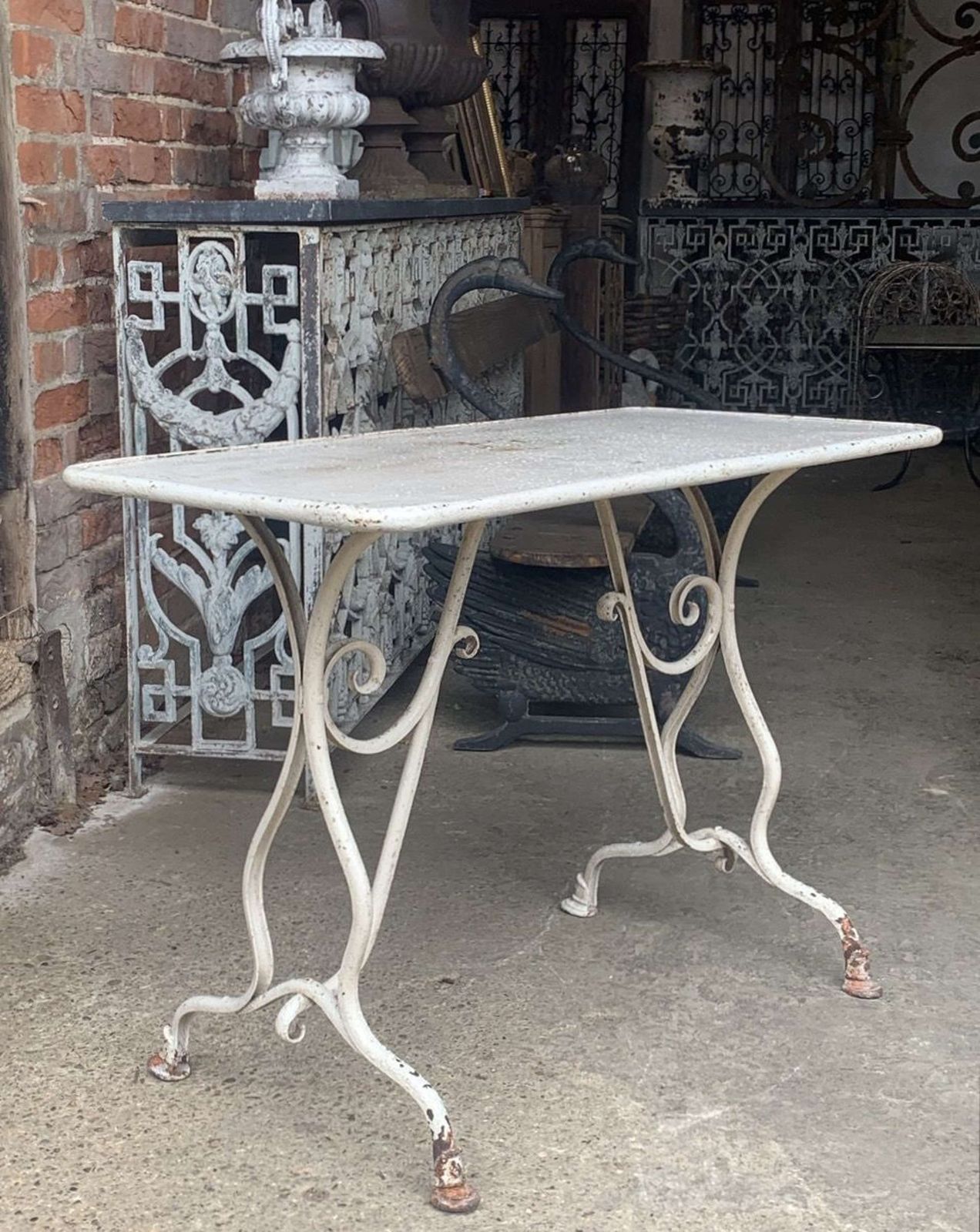Antique French Arras Garden Table