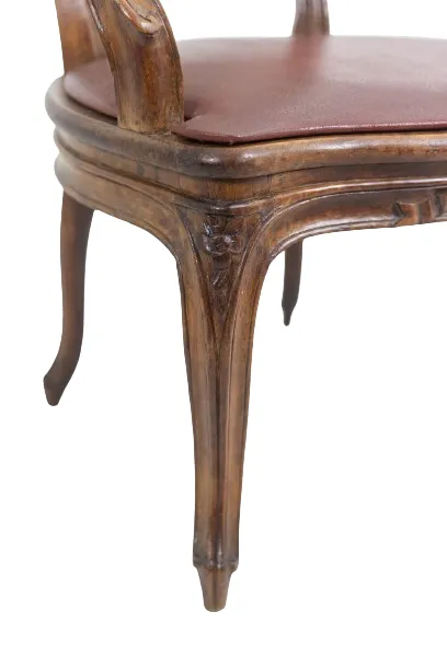 Furniture Pair Of “Cabriolet” Armchairs In Walnut And Canework. Louis XV Period. Ls5209325 photo