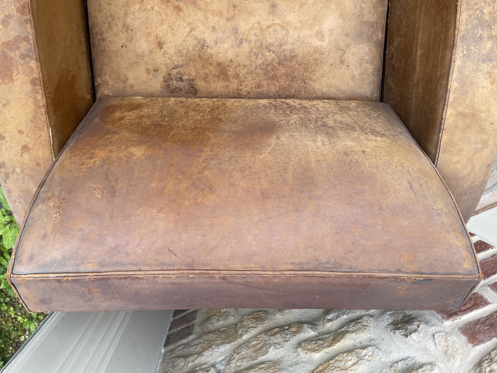 1920’s French Leather Armchair photo Furniture
