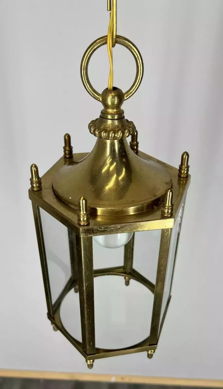 Stunning Ceiling Lamp Made Of Brass Pendant Chandelier photo for sale