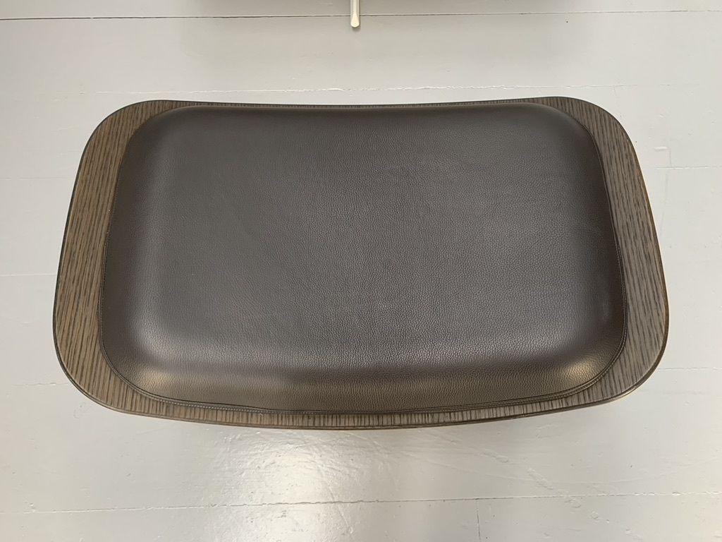 6900.0 B&B Italia “Almora” Lounge Armchair & Footrest – In Merino & Grey Leather photo