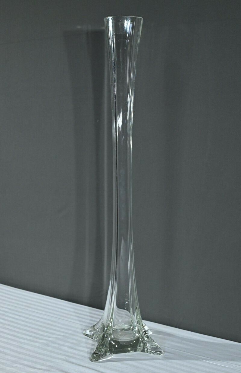 Important Soliflore Glass Vase, Art Deco Period – 1930 photo Home Decor