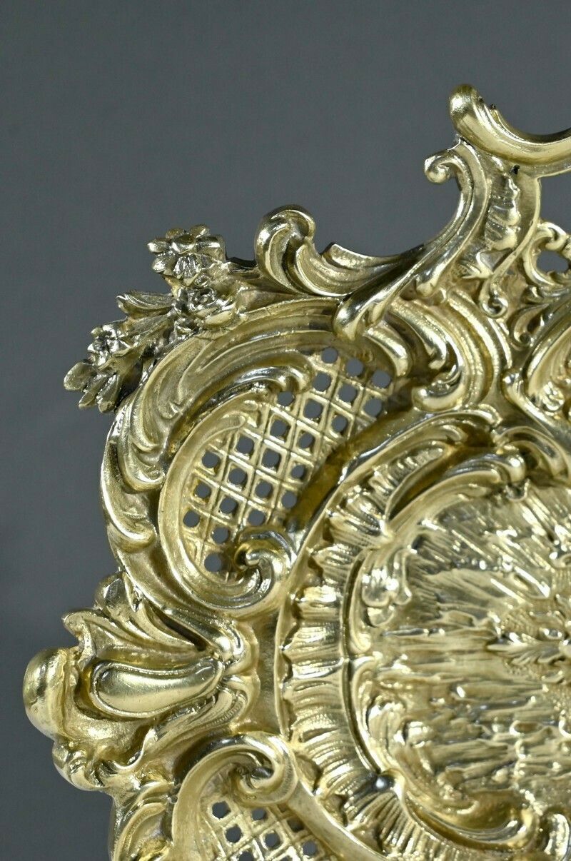 Bronze Center Table Tray, Rocaille Style – Late 19th Century photo vinterior