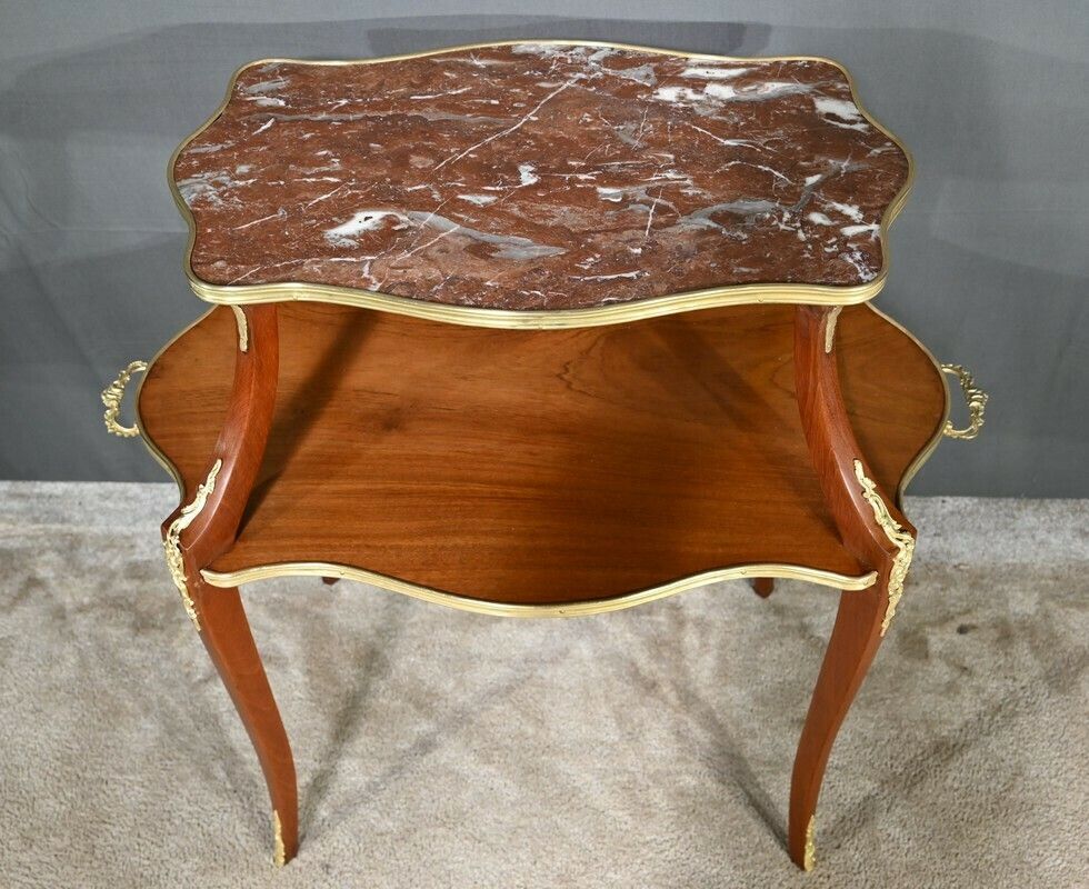 Mahogany Tea Table, Napoleon III Style – Late 19th Century photo Furniture