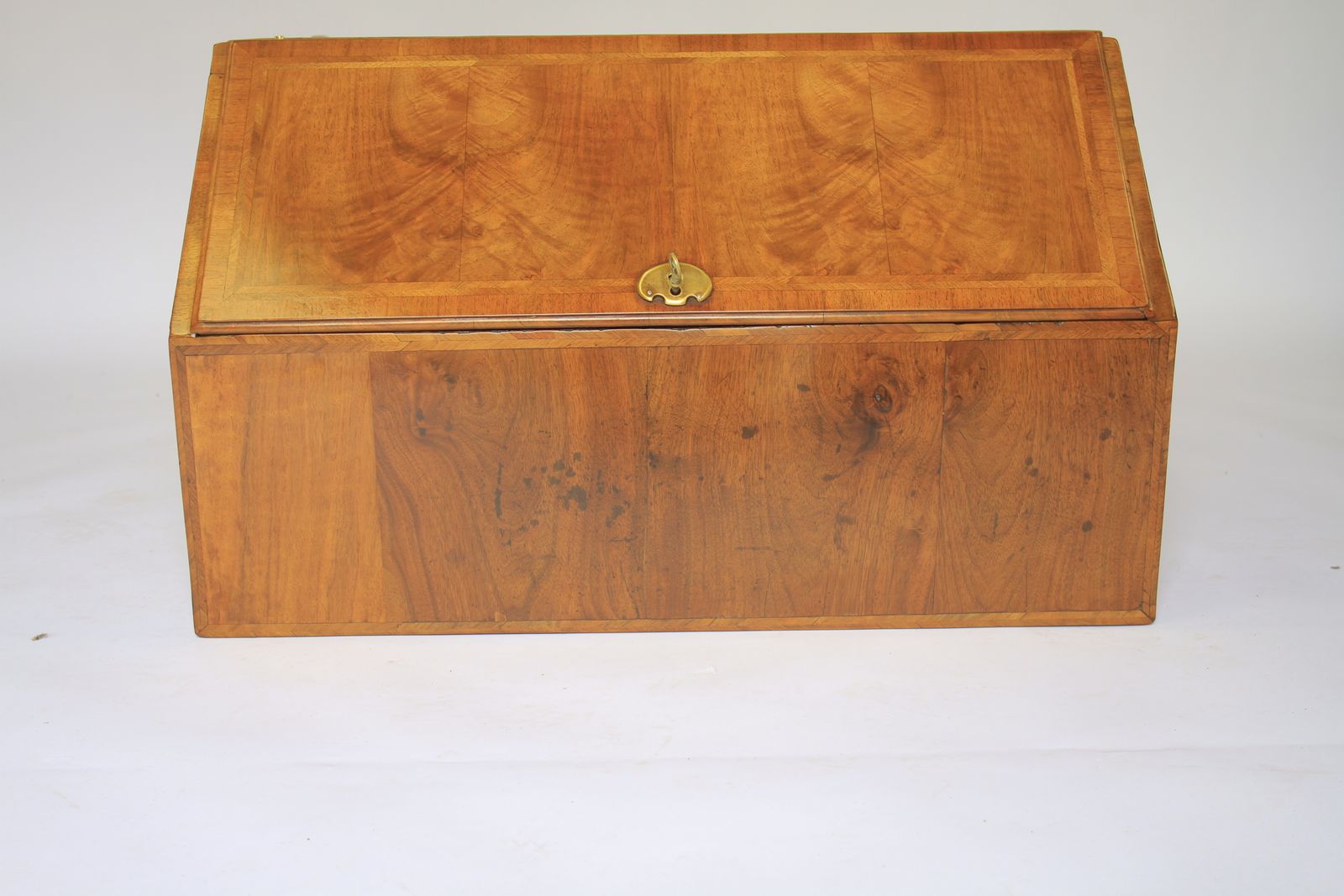 Walnut William & Mary Revival Bureau With Well photo for sale