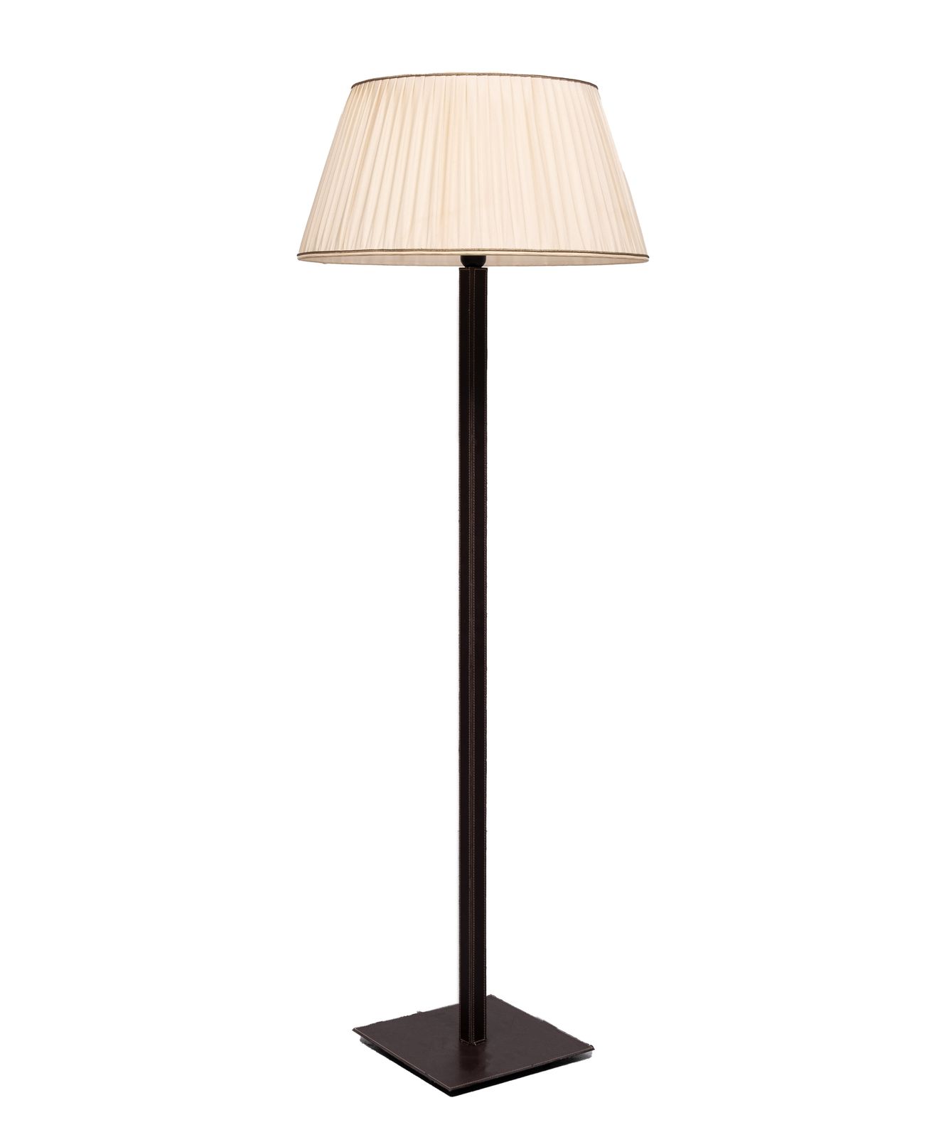Stich Leather Floor Lamp Manufactured By Sce France photo 729.0