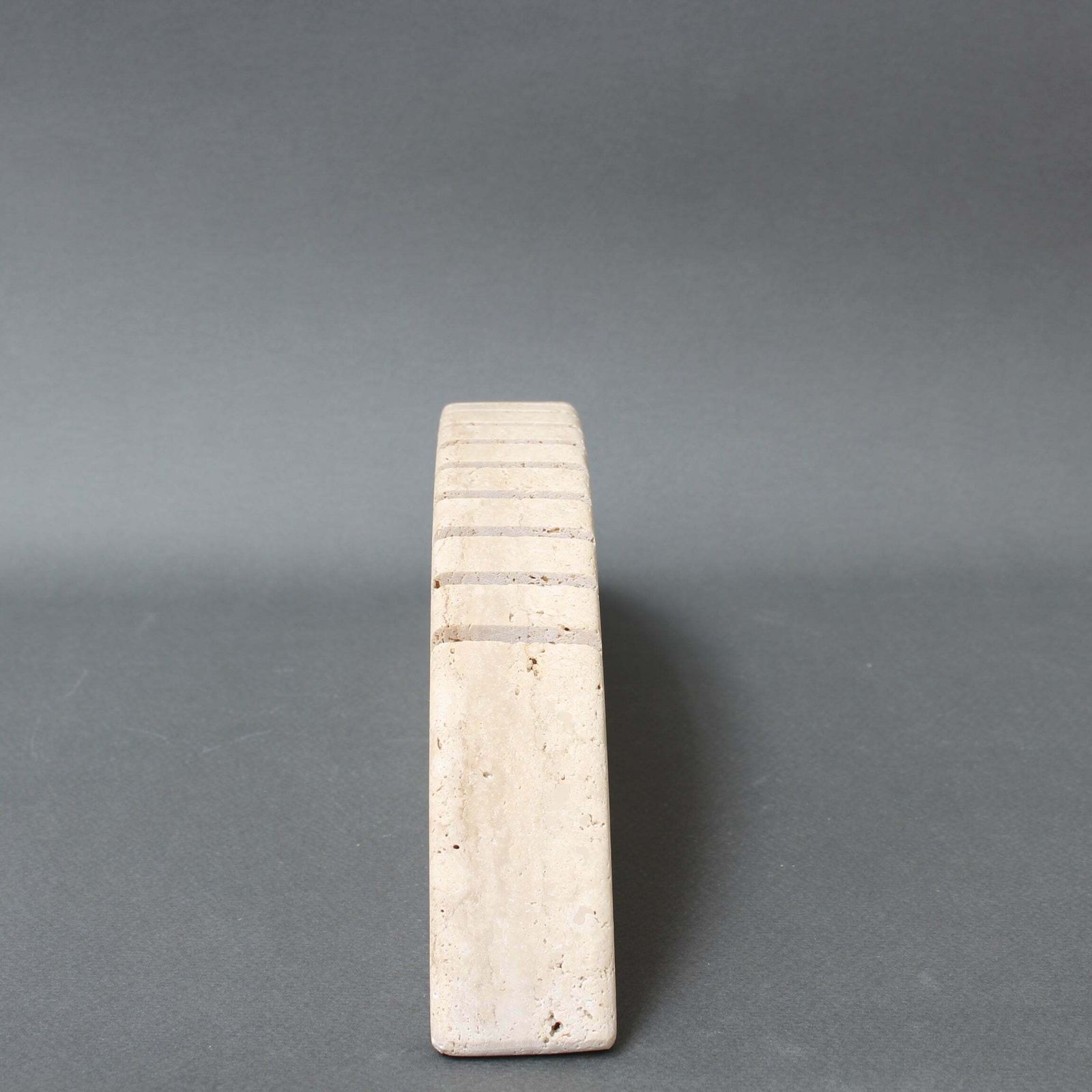 Vintage Italian Travertine Zoomorphic Card Holder Sculpture By Mannelli Bros (Circa 1970s) photo 850.0