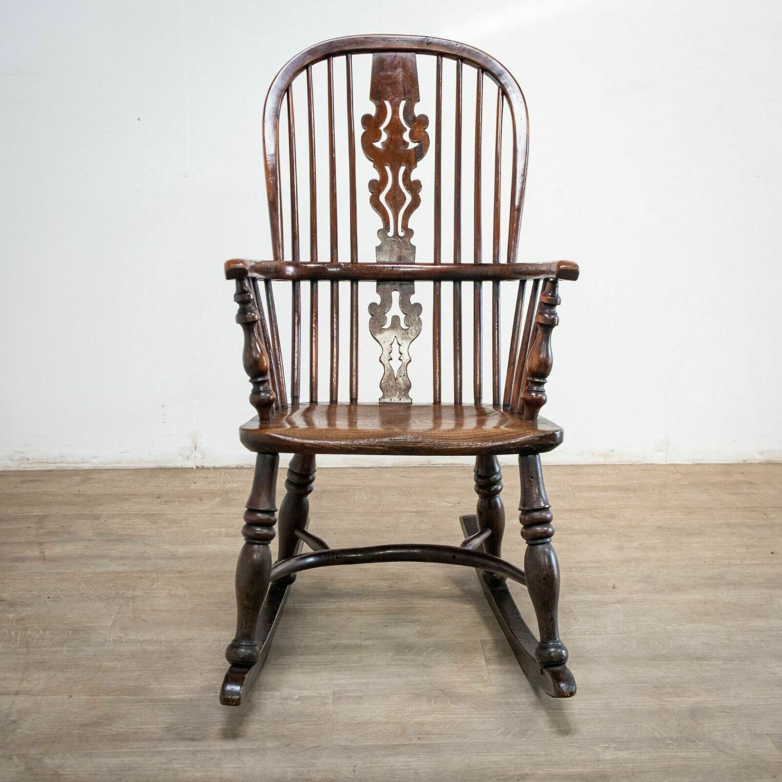 19th Century Yew Rocking Chair By J. Spencer photo furniture