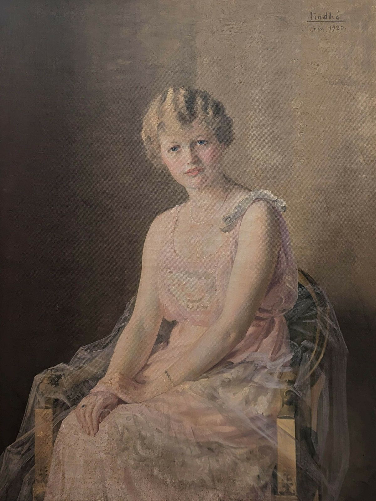 20th Century Swedish School 'A Society Portrait' photo furniture