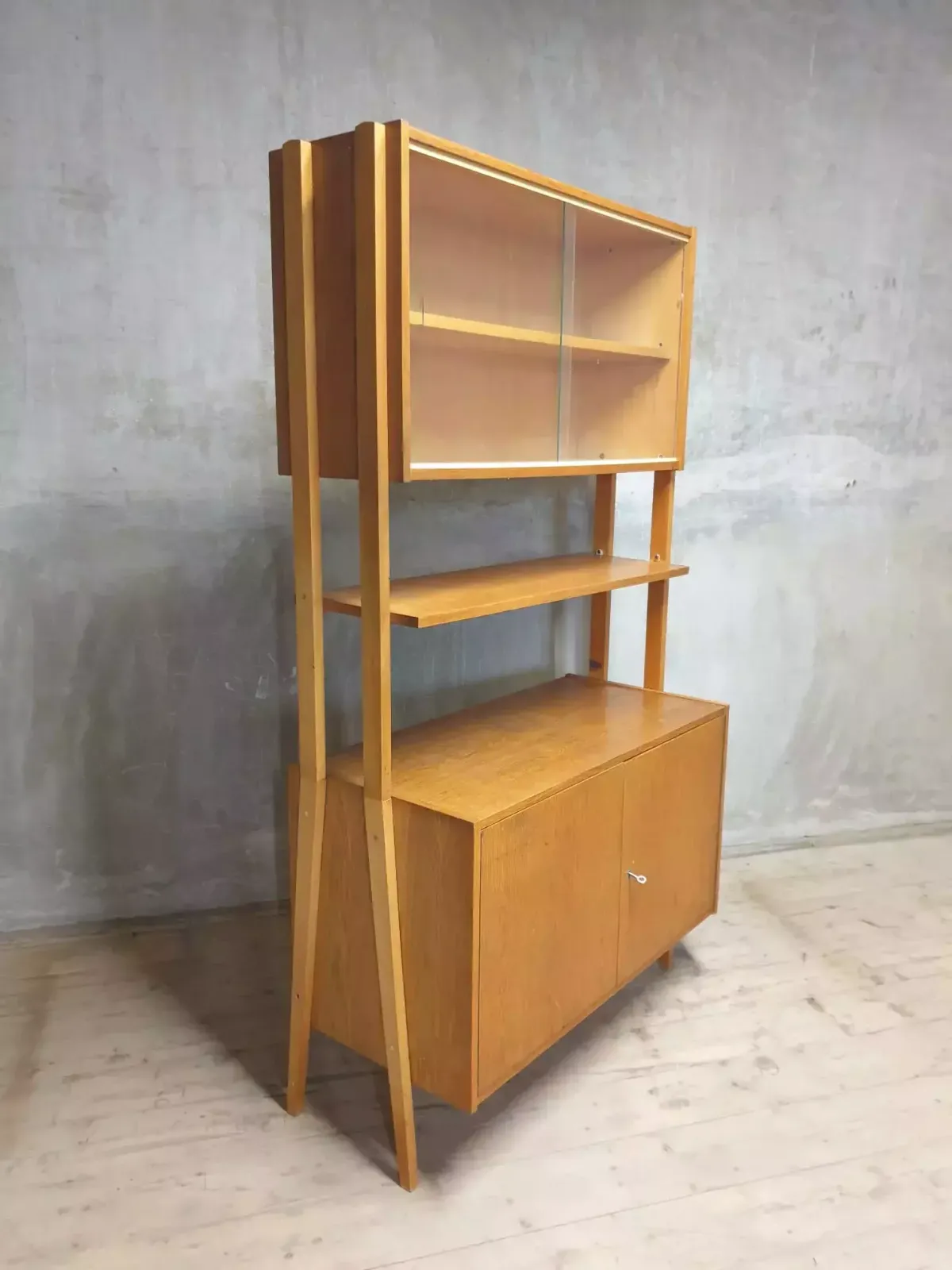 Mid Century Wall Shelf Bookcase By František Jirák For Tatra Nábytok, 1960´S photo vinterior