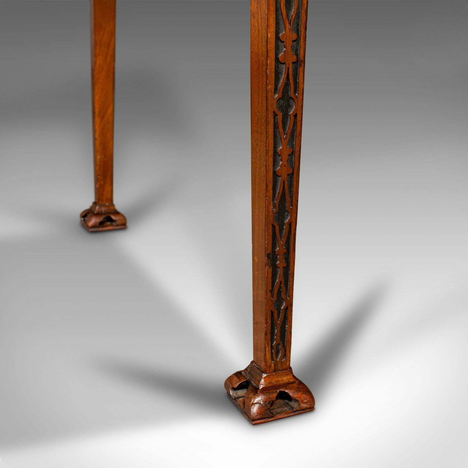 photo for sale Antique Chippendale Revival Table, English, Console, Writing, Hall, Edwardian