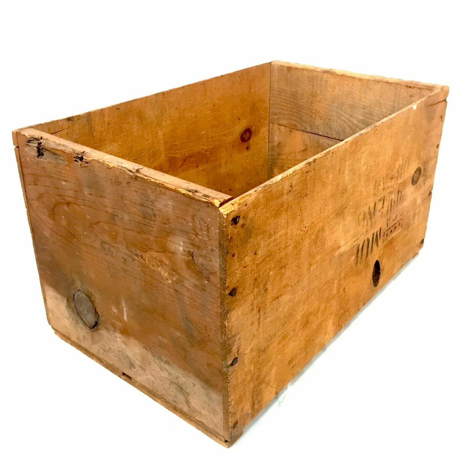 Antique Advertising   Duckwall Brothers Hood River Apples Wooden Fruit Crate Box photo buy