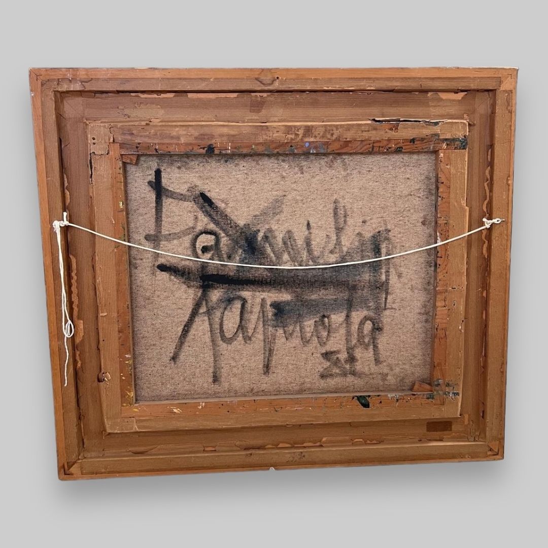 C20th Irish School, A Traveller Family, Indistinctly Signed To Verso photo furniture