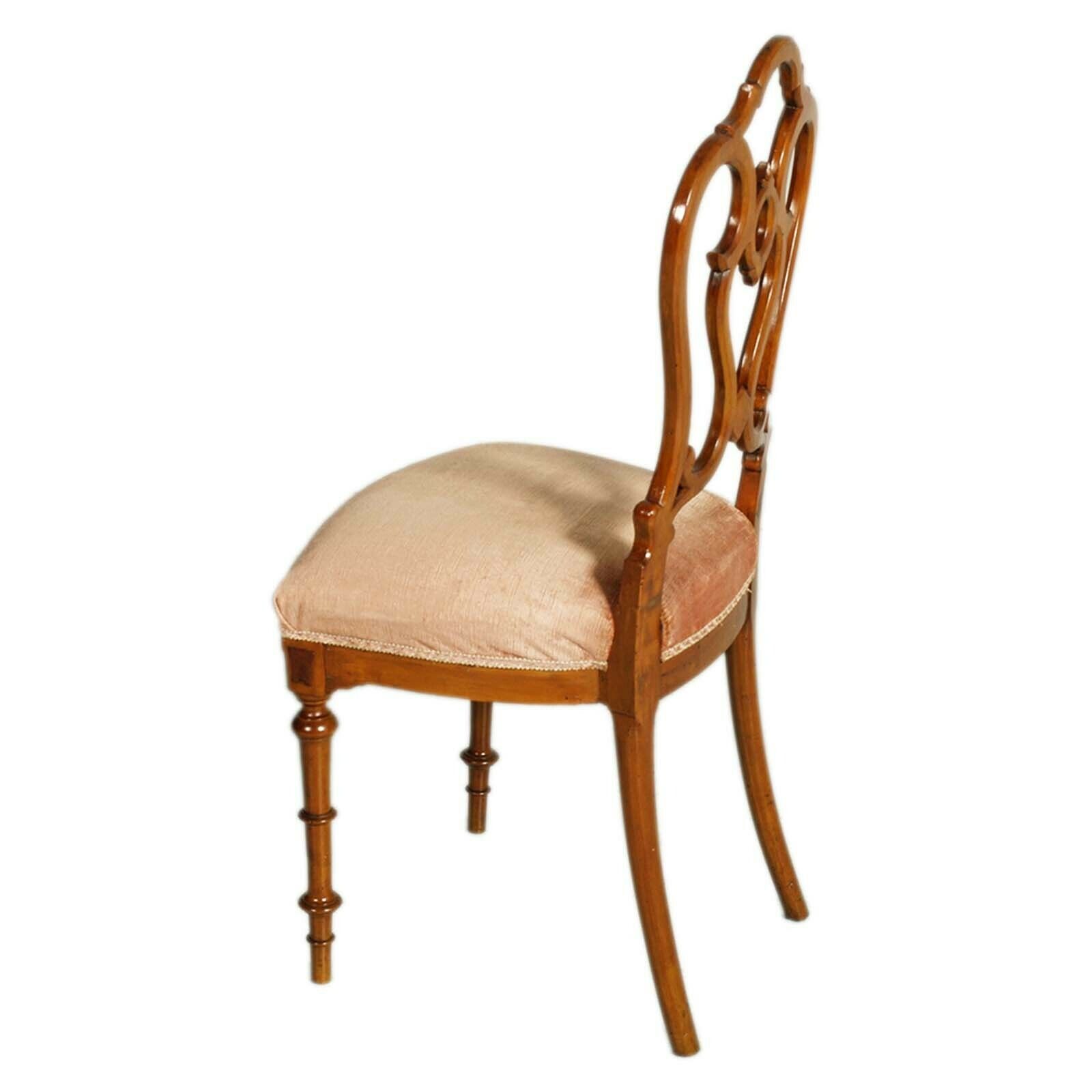 Six Early 19th Century Venetian Chairs, Walnut, Empire Style, Wax Polished photo vinterior