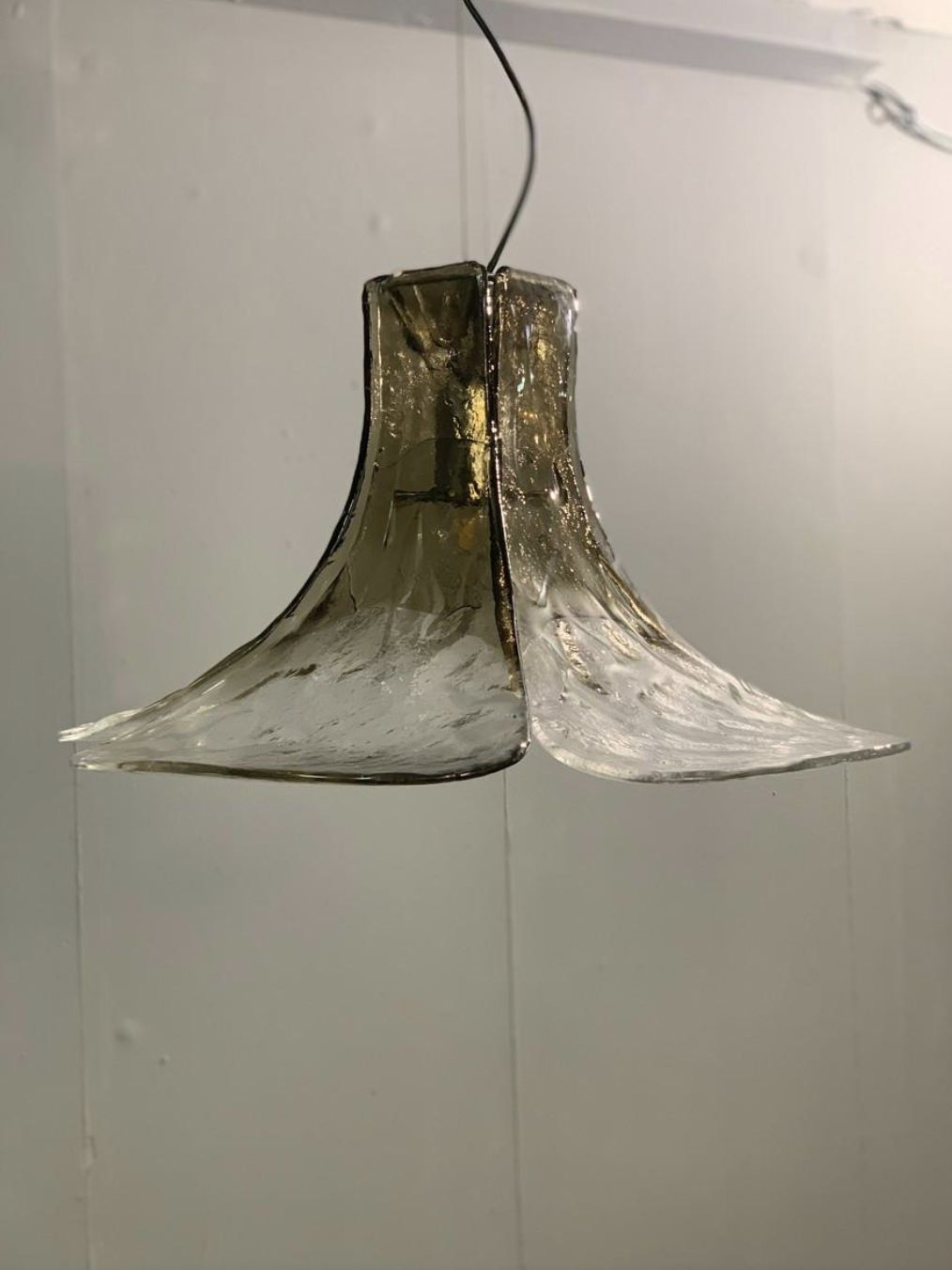 Murano Glass Hanging Lamp By Carlo Nason For Av Mazzega, 1960s photo for sale