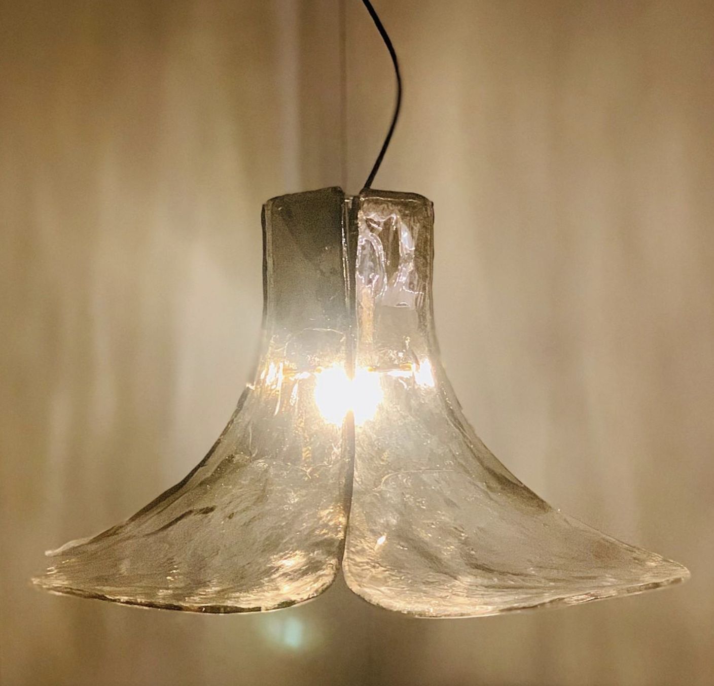 Murano Glass Hanging Lamp By Carlo Nason For Av Mazzega, 1960s photo 1550.0