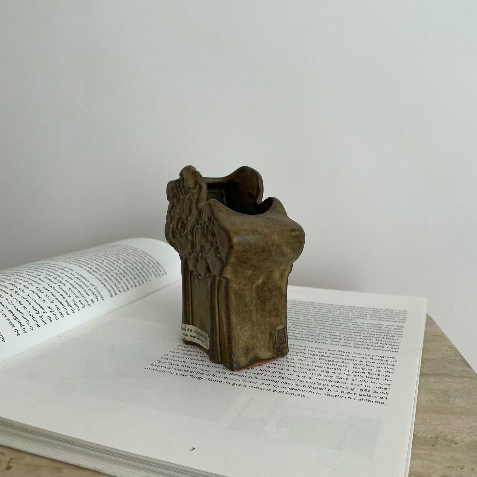 Mid Century Charmouth Pottery Tree Shaped Stoneware Bud Vase photo Home Decor