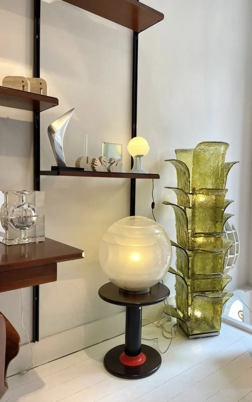 Mid Century Modern Table Lamp By Carlo Nason For Mazzega, Italy, 1960s photo Lighting