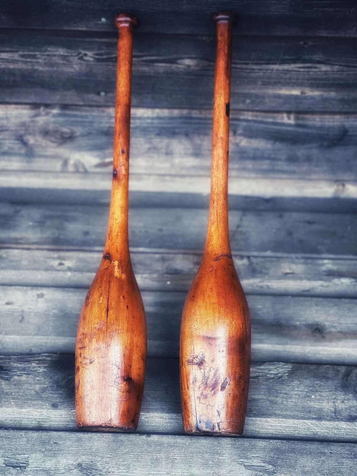 Early 20th Century | Indian Wooden Exercise Clubs | Meels | A Pair