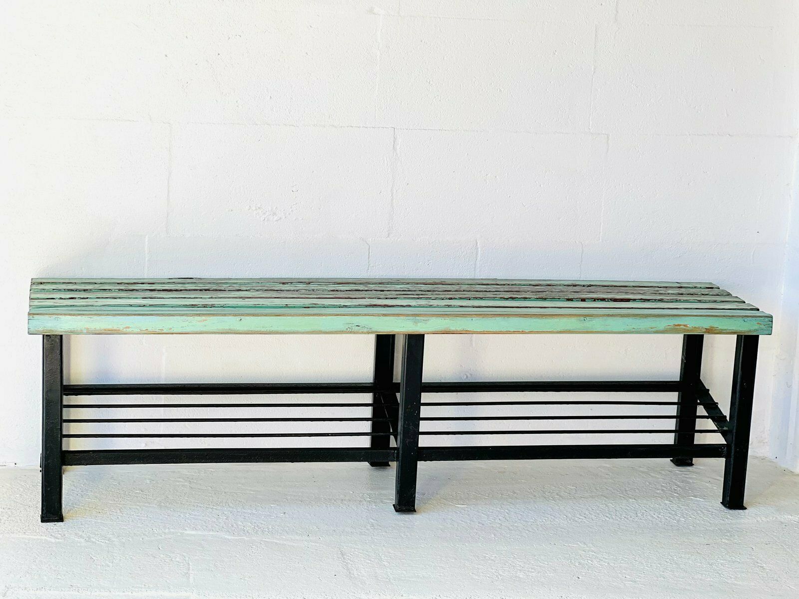Industrial School Bench, 1970, 1970s photo furniture