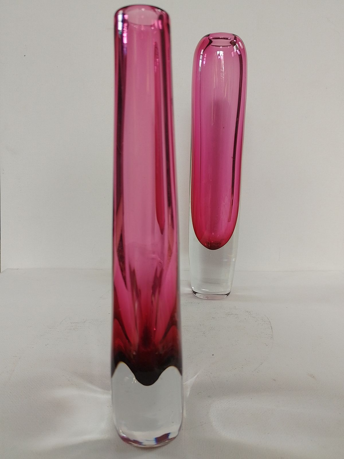 Josef Schott "Hot Pink " Vase Smålandshyttan Sweden photo 150.0