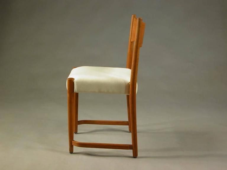1941 White Hans J. Wegner Oak Dining Chair "City Hall Chair" For Plan Møbler photo 680.0