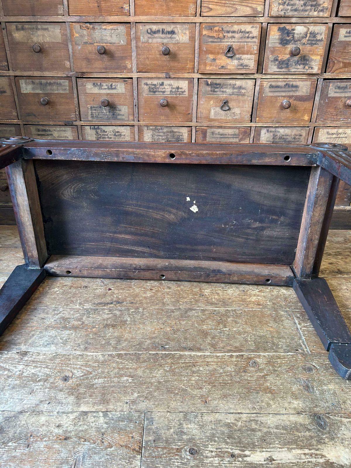 photo furniture Antique English Tatham And Marsh Mahogany Hall Bench Circa 1810