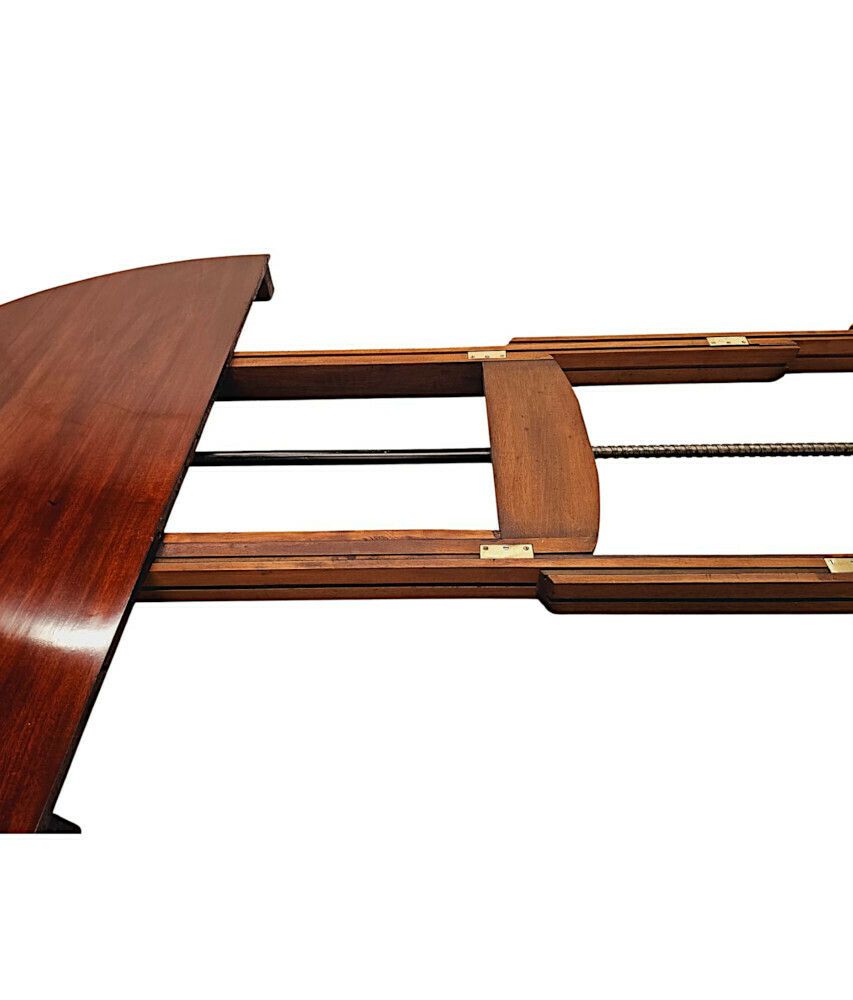 photo furniture A Very Rare And Fine Irish 19th Century Four Leaf Extending Dining Table In The Manner Of Strahan Of Dublin