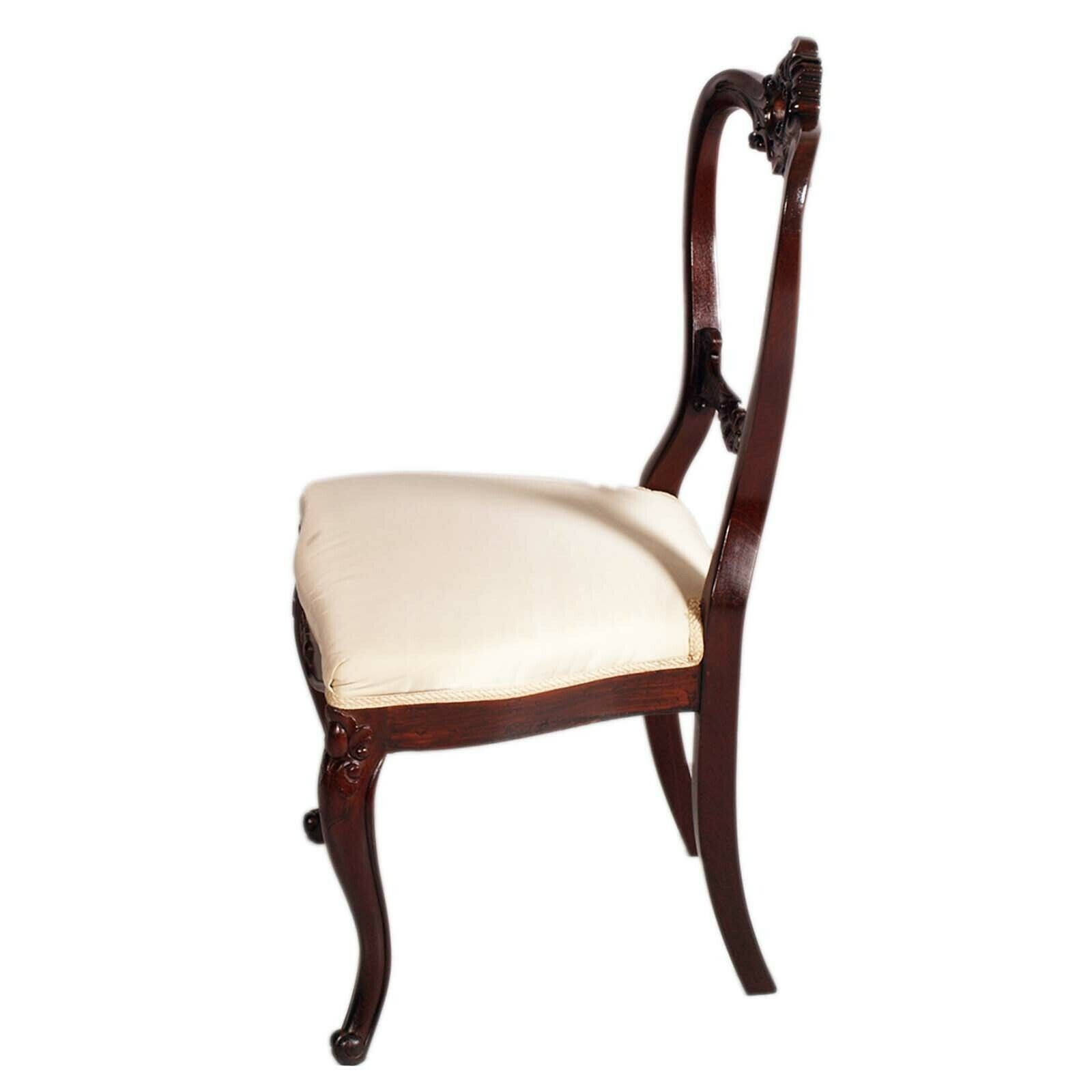 19th Century French Mahogany Table Empire Style With Louis Philippe Four Chairs photo Furniture