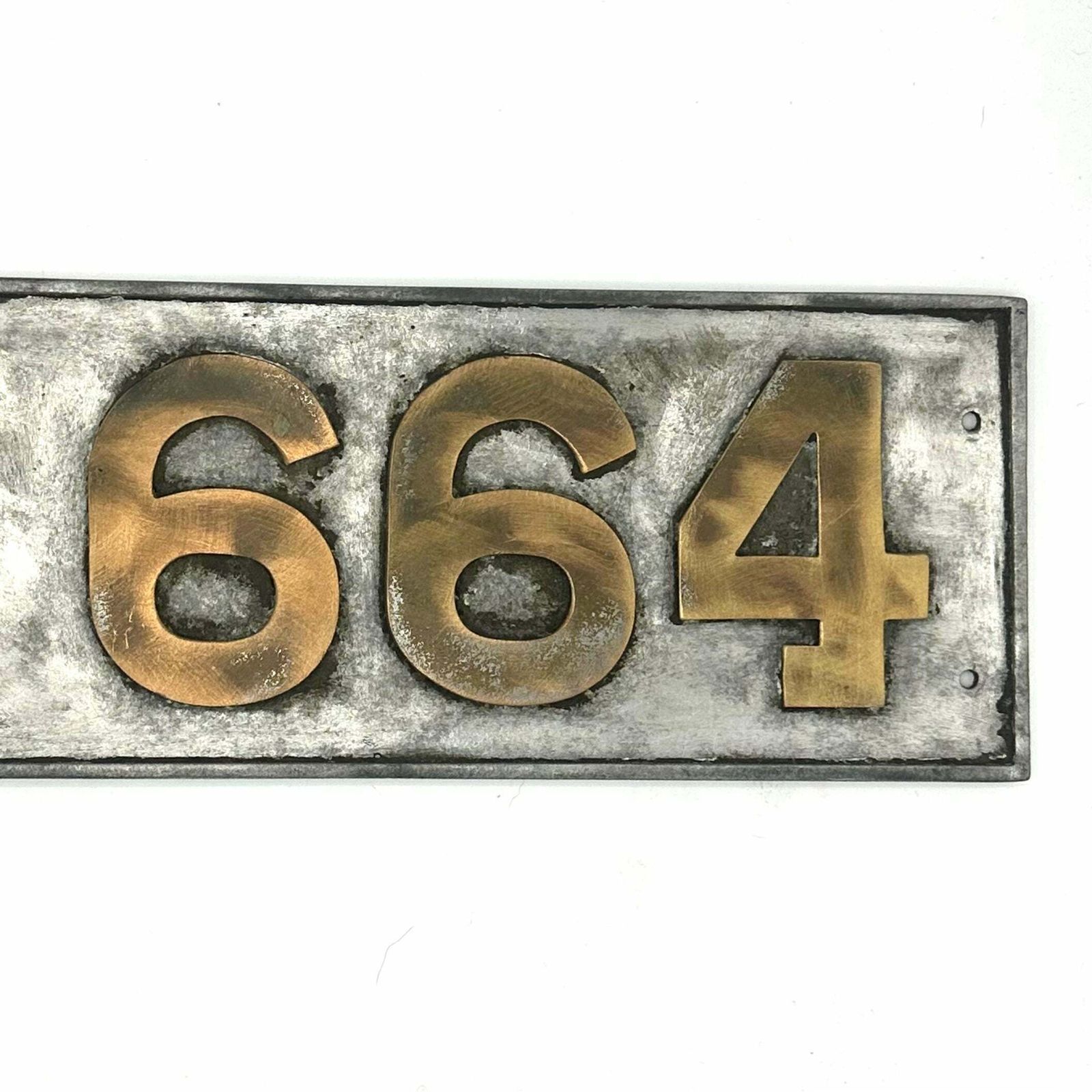 1910 Gcr Barnum No.664 Train Carriage Id Plate photo for sale