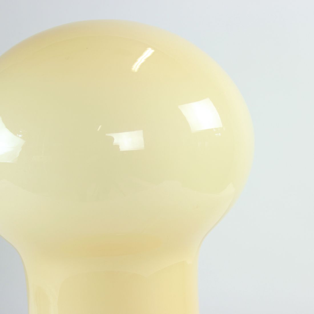 290.0 Unique Beige Opaline Glass Table Lamp By Ivan Jakes, Czechoslovakia 1960s photo