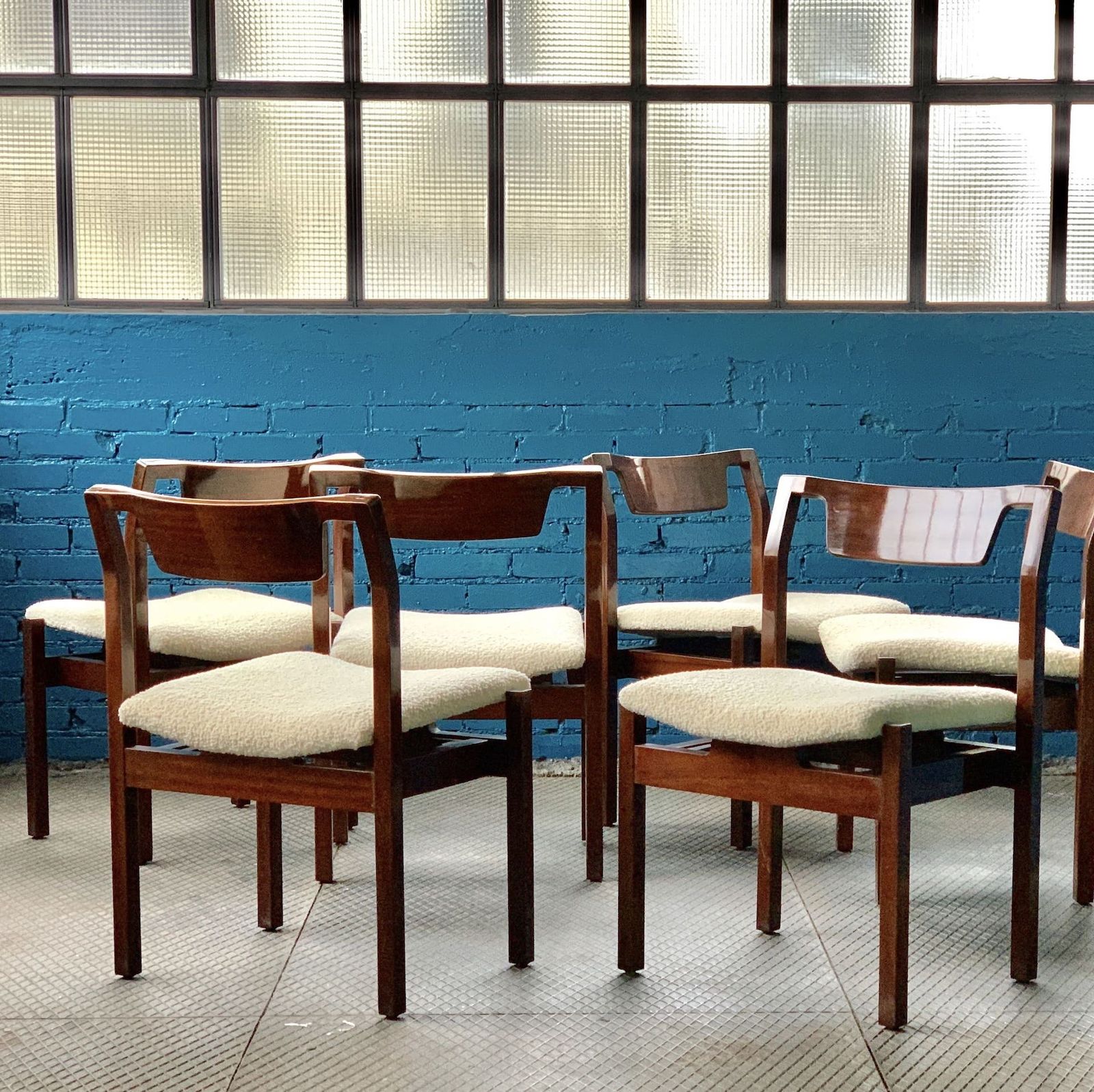 Mitchell Murtyke, Set Of 6 Hexagon Chairs, Steiner Ed., 1961 photo furniture