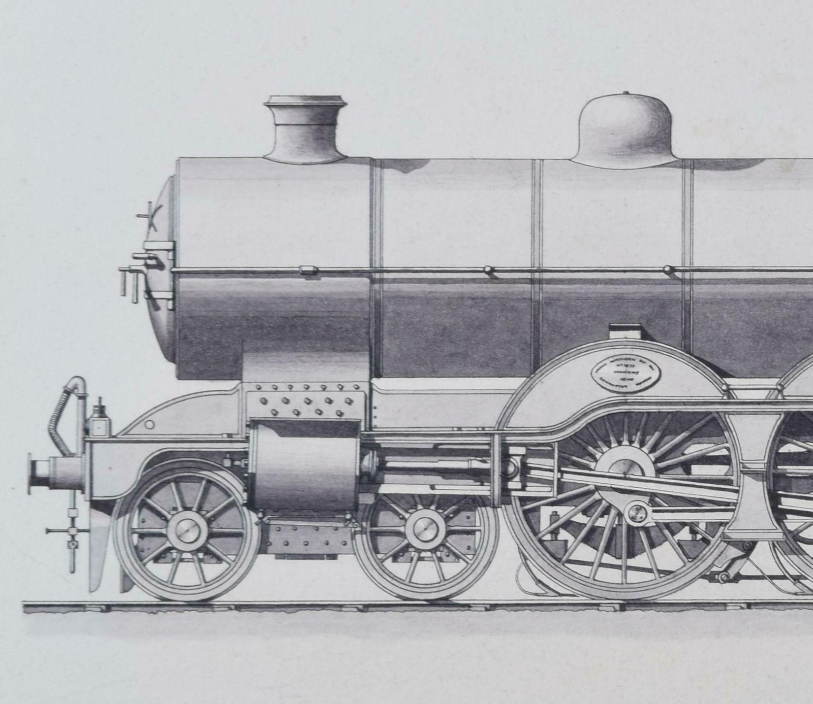 Leslie Carr Steam Engine Great Northern Railway 1910 Drawing By Leslie Carr photo furniture
