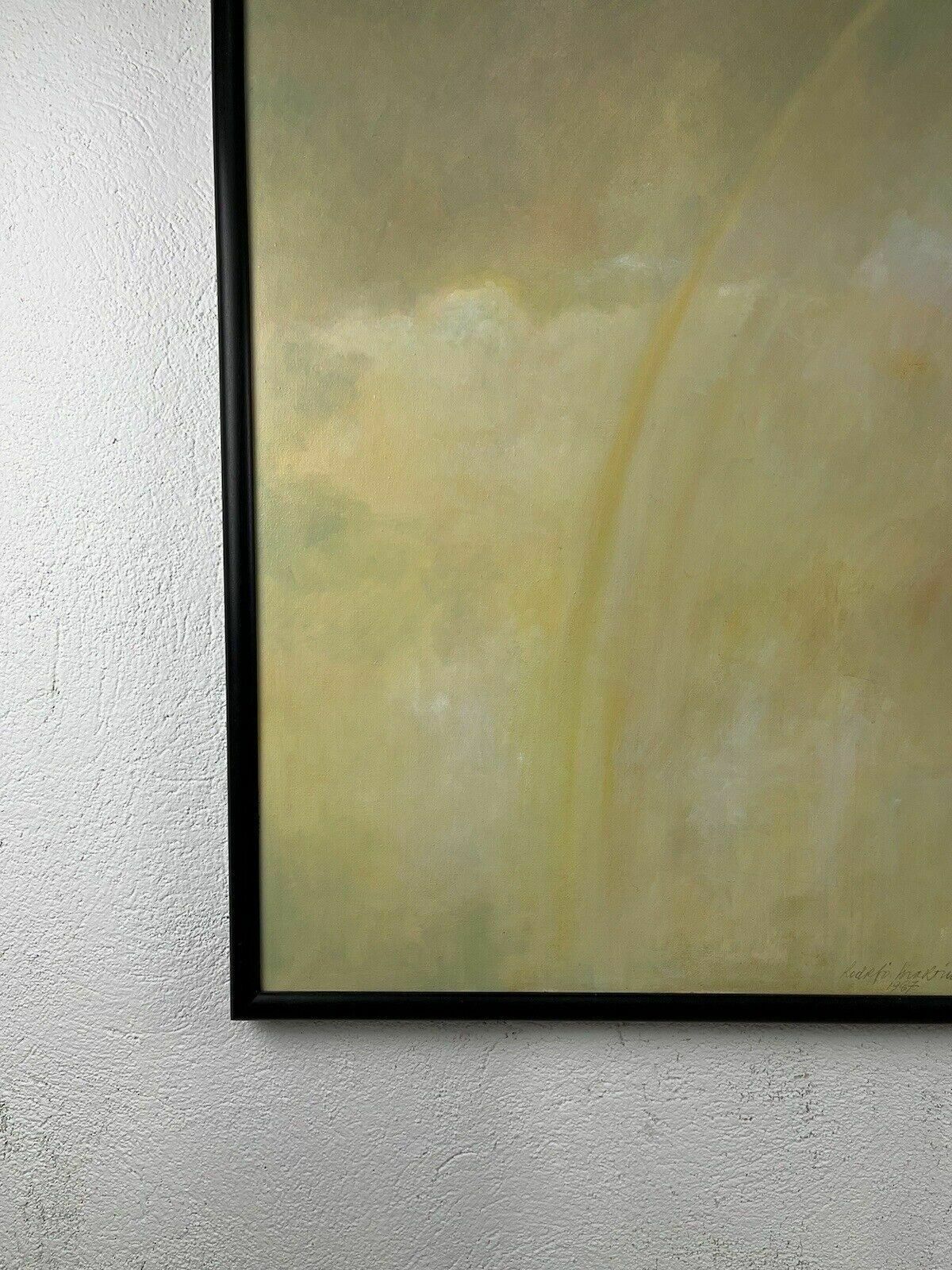 Abstract Painting Bowmore Oil On Canvas Rodolfo Martini 1987 photo for sale