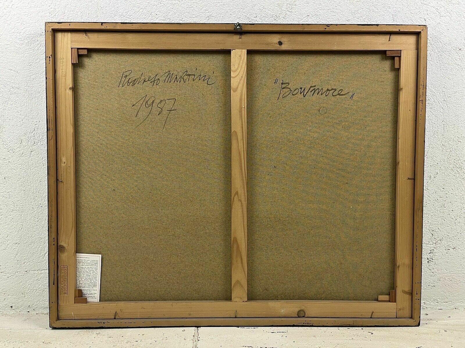 photo for sale Abstract Painting Bowmore Oil On Canvas Rodolfo Martini 1987