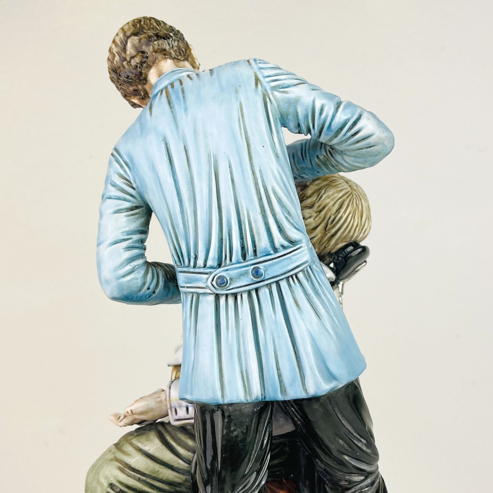 Vintage Ceramic Sculpture Of Barber By Capodimonte Italy 1950s photo Art