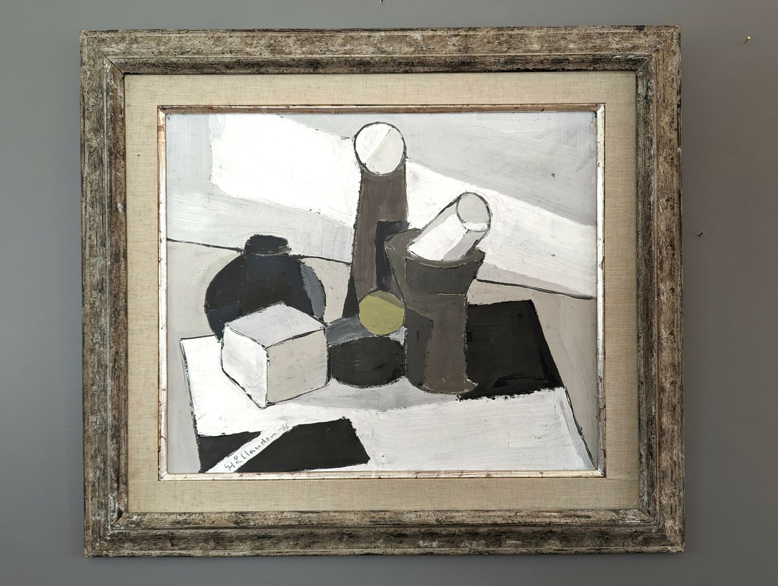 The Green Ball, Mid 20th Century Oil Painting